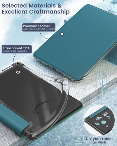 Funda Universal Para Kindles De S 6.8 Pulgadas Turquesa