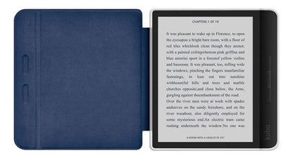 Funda Para Kobo Libra Color 7 Pulgadas Azul Marino Lisa