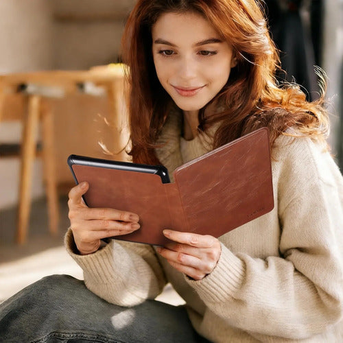 Funda Premium Para Kindle Paperwhite 12ª Generación 2024 7 Marrón