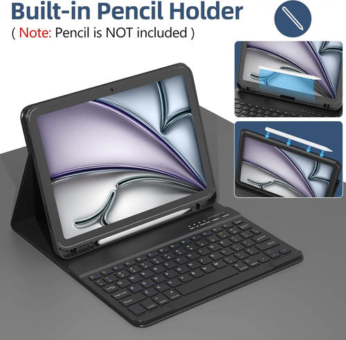 Funda Con Teclado Para iPad Air 11'' 2025/2024
