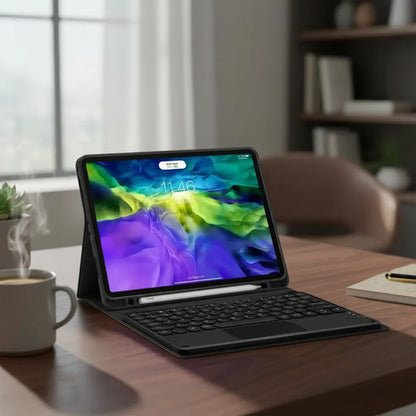 Funda Con Teclado Galaxy Tab A11+ Y A9+ De 11 Pulgadas Negro