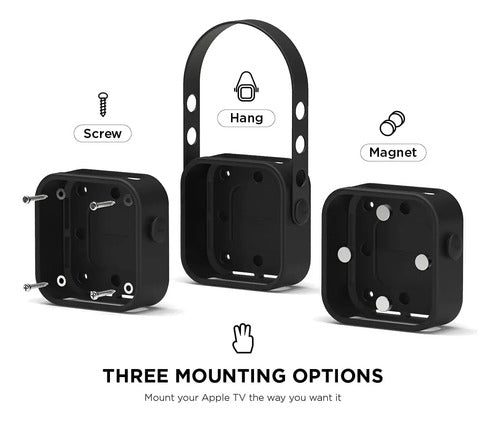Soporte Elago Para Apple Tv - Montaje 3 Opciones Negro