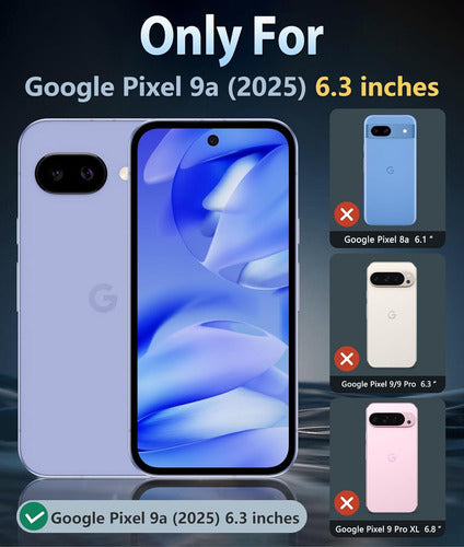 Fntcase Para Google Pixel 9a: Carcasa Magnética Antigolpe... Transparente