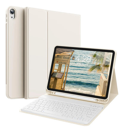 Funda Con Teclado iPad De 10a/11a Gen. 11/10.9 PuLG, A16 Crema