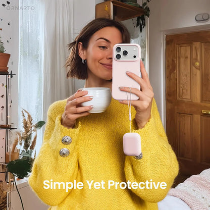 Estuche Funda Para AirPods Pro 3, Silicona Híbrida, Rosa Chicle