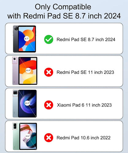 Teclado Retroiluminado Con Funda Para Redmi Pad Se 8.7 Azul