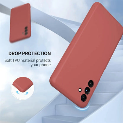 Funda Para Galaxy A13 5g, Silicona Líquida, Delgada, Suave Bordó