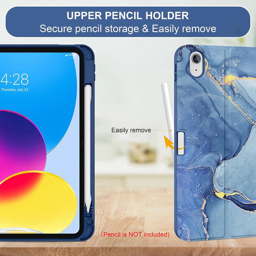 Funda Con Teclado Para iPad (a16) 11th/10th Gen Azul