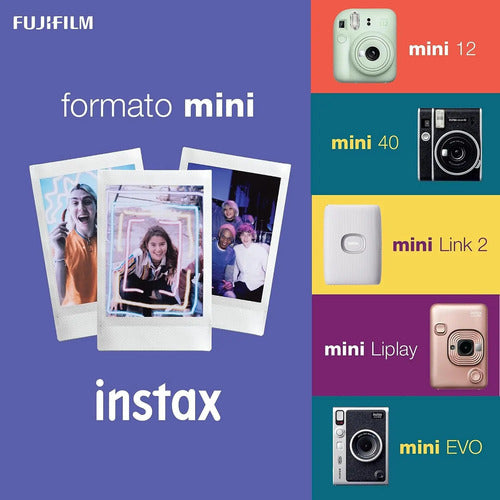 Pack X50 Hojas De Película Instantánea Fujiinstax Mini Color