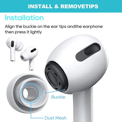 3 Pares De Puntas De Repuesto Para AirPods Pro & 2da ... Blanco