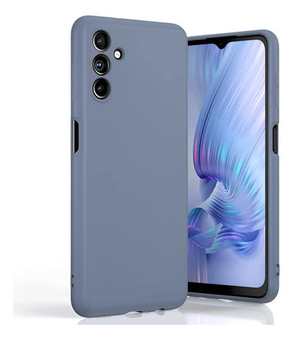 Funda Para Galaxy A13 5g, Silicona Líquida, Delgada, Suave Gris Oscuro