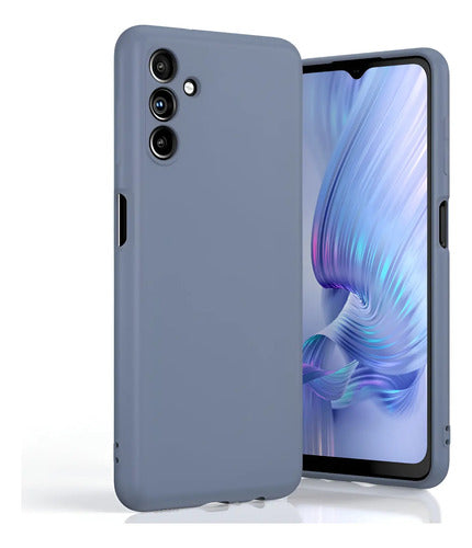 Funda Para Galaxy A13 5g, Silicona Líquida, Delgada, Suave Gris Oscuro