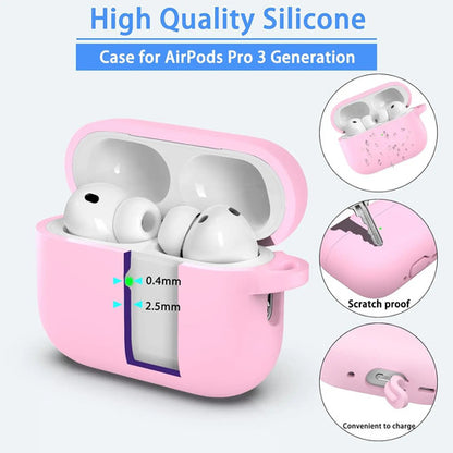 Funda De Silicona Grado Militar Para AirPods Pro 3 Rosa