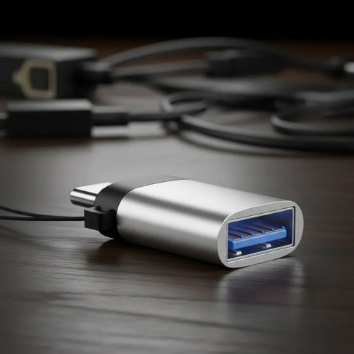 Adaptador Usb-c A Usb 3.0 Otg Gris