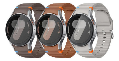 Correas Deportivas Compatibles Con Galaxy Watch 7 6 5 4 Fe Terracota 4.4 Cm