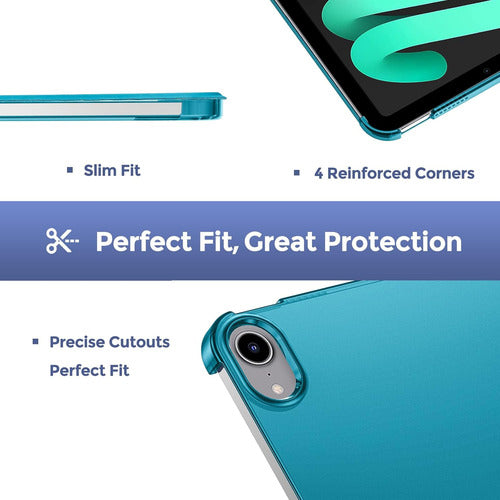 Funda Para iPad Mini 7 A17 Pro 2024/mini 6 2... Turquesa