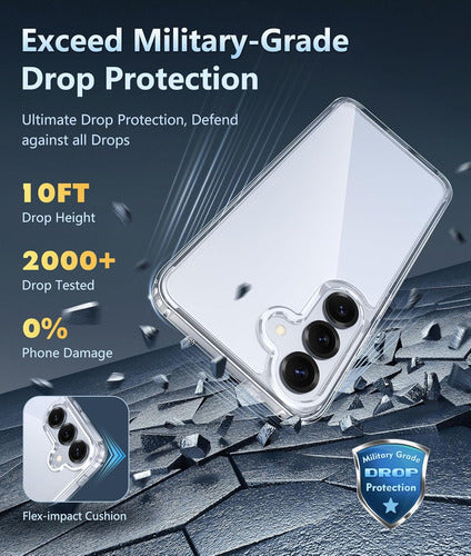 Funda Para Samsung Galaxy S25 Plus Protección Militar Clear