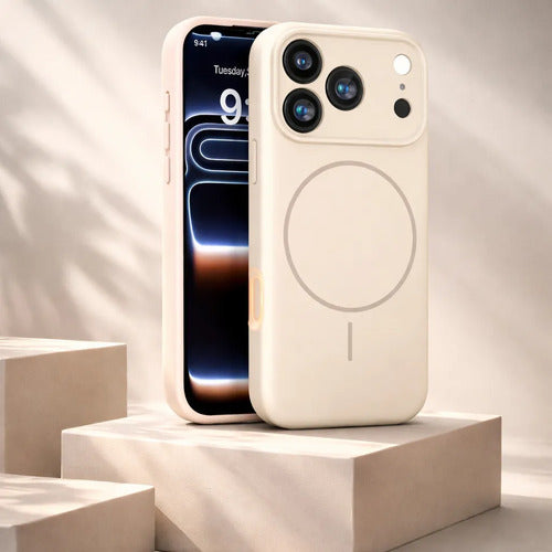 Funda Magnética Miracase Para iPhone 17 Pro Max Beige