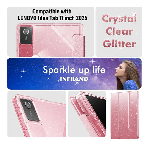 Funda Para Lenovo Idea Tab 11 Con Soporte Rosa