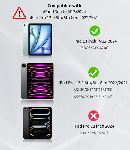 Funda Con Teclado Para iPad Air Y iPad Pro Negro