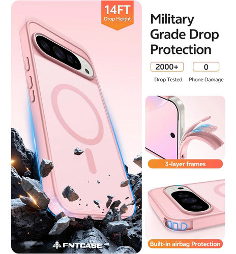 Funda Para Google Pixel 10 Pro Xl Y 9 Pro Xl Azul Rosa