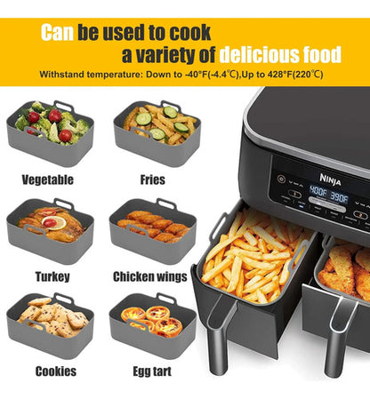 2pcs Liners De Silicona Para Air Fryer