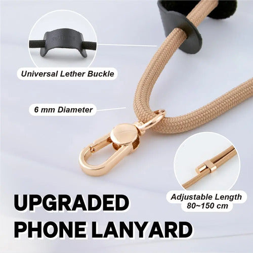 Cordón Correa Ajustable Para Celular Con Gancho De Metal