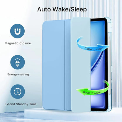 Funda Moko Para iPad Air Con Soporte Para Lápiz Azul Claro