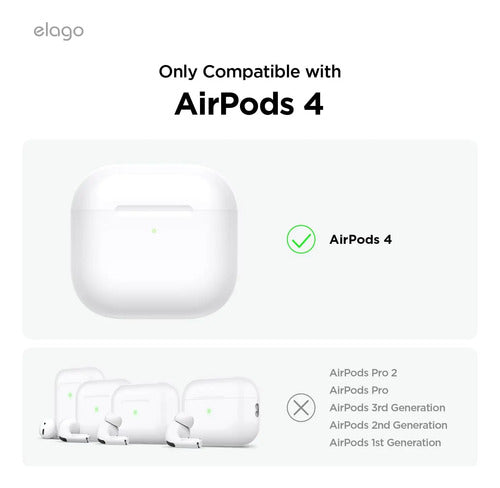 Funda Elago Armor Para AirPods 4 Negro