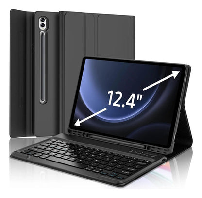 Funda Con Teclado Para Samsung Galaxy Tab S9/s10 Plus 12.4' Negro