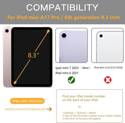 Funda Para iPad Mini 7/6 Gen 2024/2021 8.3'' Negro