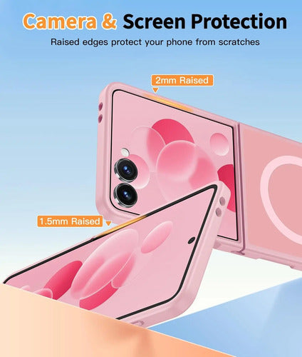 Funda Magnética Para Samsung Galaxy Z Flip 7 Rosa