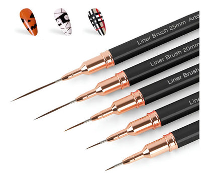 Juego De 5 Pinceles Premium Para Diseño De Uñas De Artdone