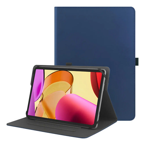 Funda Universal Para Tablet 9-11 Pulgadas Con Soporte Azul Marino