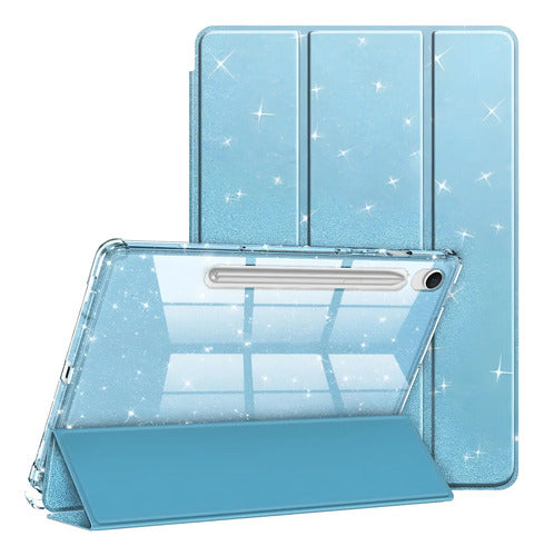 Funda Para Samsung Galaxy Tab S10 Lite/s10 Fe/s9 Azul Claro