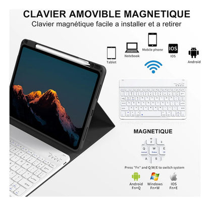 Funda Con Teclado Para iPad Air Gen 11 Negro