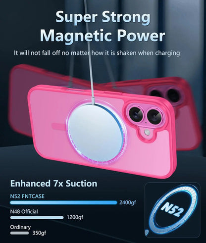 Funda Transparente Para iPhone 16 Rosa