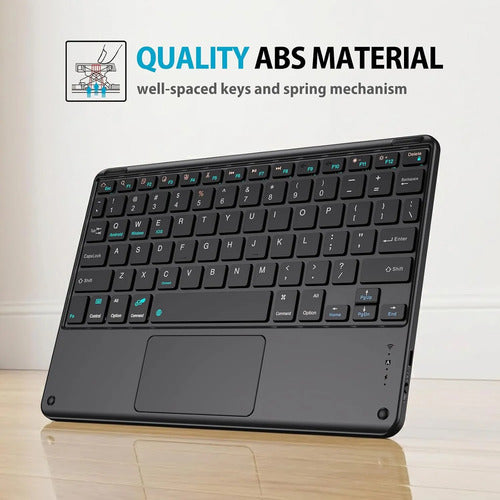 Funda Con Teclado Inalámbrico Para Galaxy Tab A11 & A9 Negro