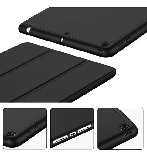Funda Para iPad 9.7 Con Porta Lápiz Y Protección Completa Negro