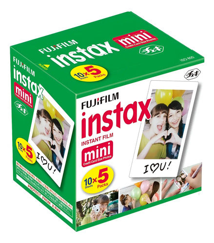 Pack X50 Hojas De Película Instantánea Fujiinstax Mini Color