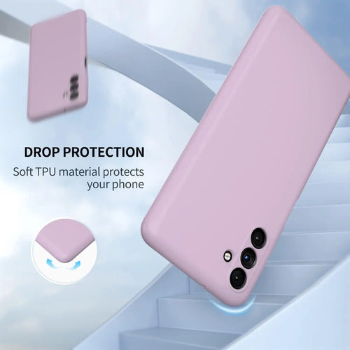 Funda Para Galaxy A13 5g, Silicona Líquida, Delgada, Suave Lavanda