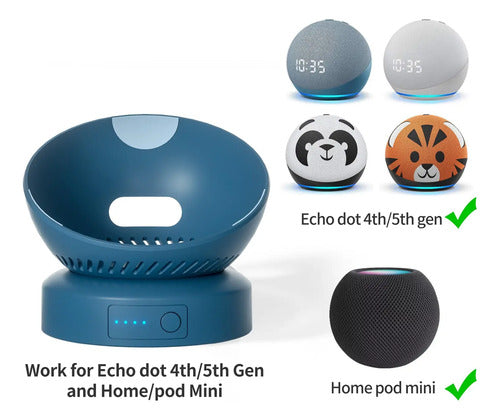 Batería Portátil Y Soporte Design Para Echo Dot 5a Gen Color