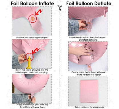 Globos Número 16 Rosa Pastel, 40 Pulgadas, Autoinflables,... Rosa Pálido