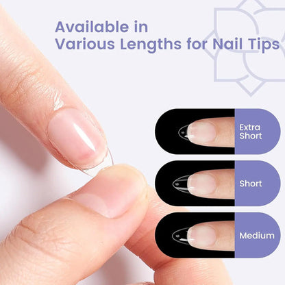240pcs Almond Nail Tips Extra Short: Soft Gel, 12 Sizes, ...