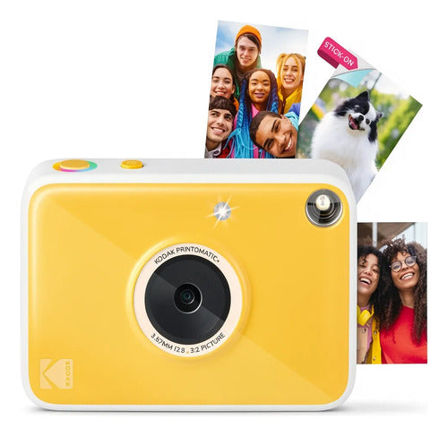Cámara Digital Kodak Printomatic+ Instant Print 10mp Rosa Amarillo