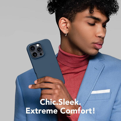 Funda Magnética Para iPhone 16 Pro Max Azul Marino