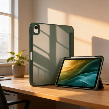 Funda Para iPad (a16) De 2022 Y 2025 11' Y 10.9' Verde Oscuro