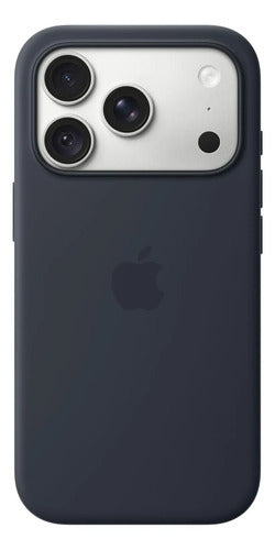 Funda De Silicona Magsafe Para iPhone 18 Pro Azul Marino