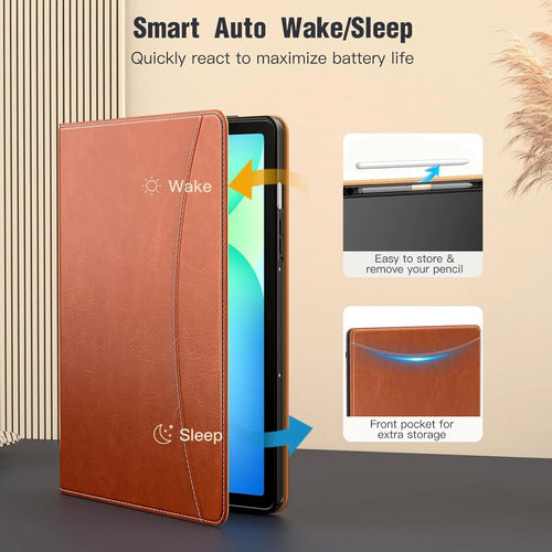 Funda Para Samsung Galaxy Tab S10 Lite/s10 Fe/s9 Fe/... Marrón