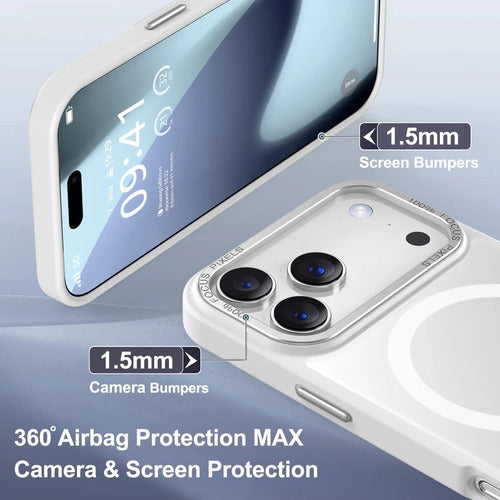 Funda Para iPhone 17 Pro Magnetica Blanco